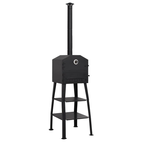 Outdoor Pizza Oven Charcoal Fired with 2 Fireclay Stones 318145