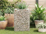 142557 Gabion Raised Bed Steel 50x50x100 cm
