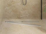 360&deg Shower Drain with Slim Model Silver 90 cm 42015989