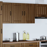 ZNTS Kitchen Wall Cabinet Lucca Brown Oak Engineered Wood 853834