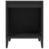 Bedside Cabinets 2 pcs Black 40x35x50 cm 821877
