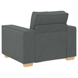 Sofa 3 pcs Dark Grey Fabric 3324610