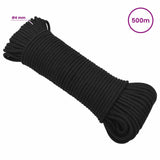 Multipurpose Utility Rope 4 mm 500 m Black PP 105 kg Max Load 3473099