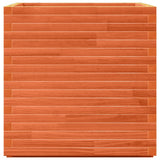 Garden Planter Wax Brown 70x70x72 cm Solid Wood Pine 3282621