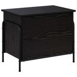 Storage Box Black Oak 60 x 40 x 49.5 cm Engineered Wood 8013668