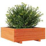 Garden Planter Wax Brown 70x70x26.5 cm Solid Wood Pine 847305