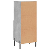 Sideboard Concrete Grey 34.5x34x90 cm Engineered Wood 828680