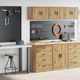 Garage Cabinets 2 pcs Artisan Oak Engineered Wood 3328340