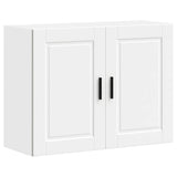 Kitchen Wall Cabinet Porto White Engineered Wood 854067