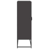 Highboard Black 68x39x123 cm Steel 853356