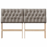 Upholstered Headboard Taupe 150 cm Solid Pine Wood 879337