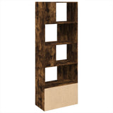 Bookcase Smoked Oak 70x36x189 cm Engineered Wood 3295321