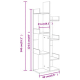 Book Cabinet Sonoma Oak 48x25.5x140 cm Engineered Wood 808912