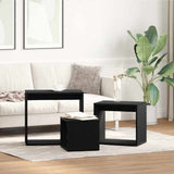 Nesting Table 3 pcs Black Oak Engineered Wood 862675