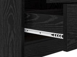 Desk with Drawer with Shelf with Storage 2 pcs Black Oak 3337322