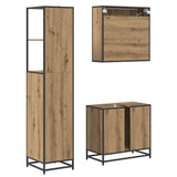 Bathroom Furniture Set 3 pcs Artisan Oak Engineered Wood 3402522