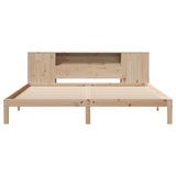 Bookcase Bed without Mattress 200x200cm Solid Wood Pine 3322523