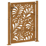 Garden Gate 100x125 cm Weathering Steel Wave Design 4100975