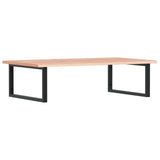 Basin Shelf Wall Mounted Steel and Solid Wood Oak 3302649