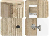 2 Piece Bathroom Cabinet Set EDE Sonoma Oak Engineered Wood 3417983