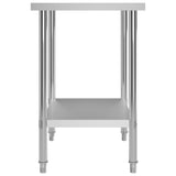 Kitchen Work Table 80x60x85 cm Stainless Steel 51186