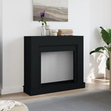 Fireplace Surround Black 100x30x87.5 cm Engineered Wood 854563
