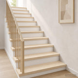 Stair Tread 16 pcs 80 x 25 x 2 cm White Solid Oak Wood 3449454