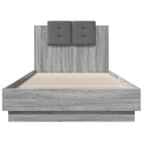 Bed Frame without Mattress Grey Sonoma 100x200 cm 3209938