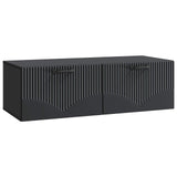 Wall-Mounted TV Cabinet Black 98 x 41 x 30 cm Engineered Wood 899036