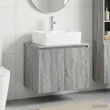 Bathroom Furniture Set Grey Sonoma Engineered Wood 3404326