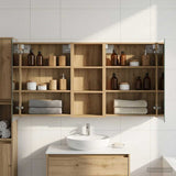 Bathroom Cabinet Set 3 pcs 130 x 14.5 x 70 cm Engineered wood 3403767