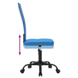 Office Chair Height Adjustable Blue Mesh Fabric 353008