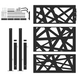 Garden Gate Black 100x125 cm Steel Light Design 4100950