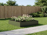 Garden Planter Olive Green 100 x 100 x 30 cm Cold-rolled Steel 8005084