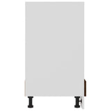 Oven Cabinet Lyon Smoked Oak 60x46x81.5 cm Engineered Wood 825834