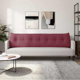 Back Pillow Wine Red 200 x 24 x 50 cm Fabric 42014589