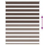 Zebra Blind 140 x 175 cm Coffee 240225