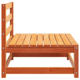 Garden Sofa Wax Brown Solid pine wood 70 x 70 x 67 cm Modular 837932