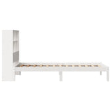Bookcase Bed without Mattress White 90x200 cm Solid Wood Pine 3321582