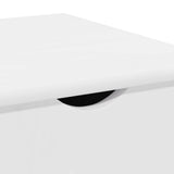Rolling Cabinet White 34 x 39 x 65.5 cm Solid Pine Wood 42028357