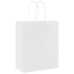 ZNTS Paper Bags 250 pcs with Handles White 18x8x22 cm 4101614