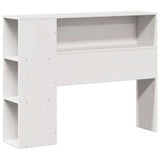 Bookcase Bed without Mattress White 90x200 cm Solid Wood Pine 3321993