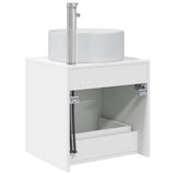 Wall-Mounted Sink Vanity White 49.5 x 44.5 x 65.5 cm 890318