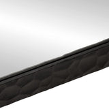 Bathroom Mirror Black 50x70x2.5 cm Solid Wood Mango and Glass 356850