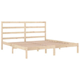Bed Frame without Mattress 200x200 cm Solid Wood Pine 3104953