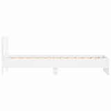 Bed Frame without Mattress with Headboard White 90x200 cm 838624