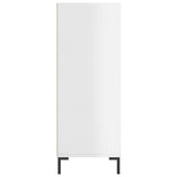 Bookcase High Gloss White 69.5x32.5x90 cm Engineered Wood 828366