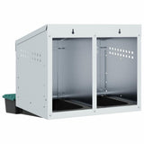 Chicken Nesting Box 2 Compartments Wall-Mounted Galvanised Steel 4104899