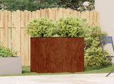 Planter Rusty 80x40x80 cm Weathering Steel 860716