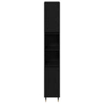 Bathroom Furniture Set 3 pcs Black Oak 30 x 30 x 190 cm 3333096